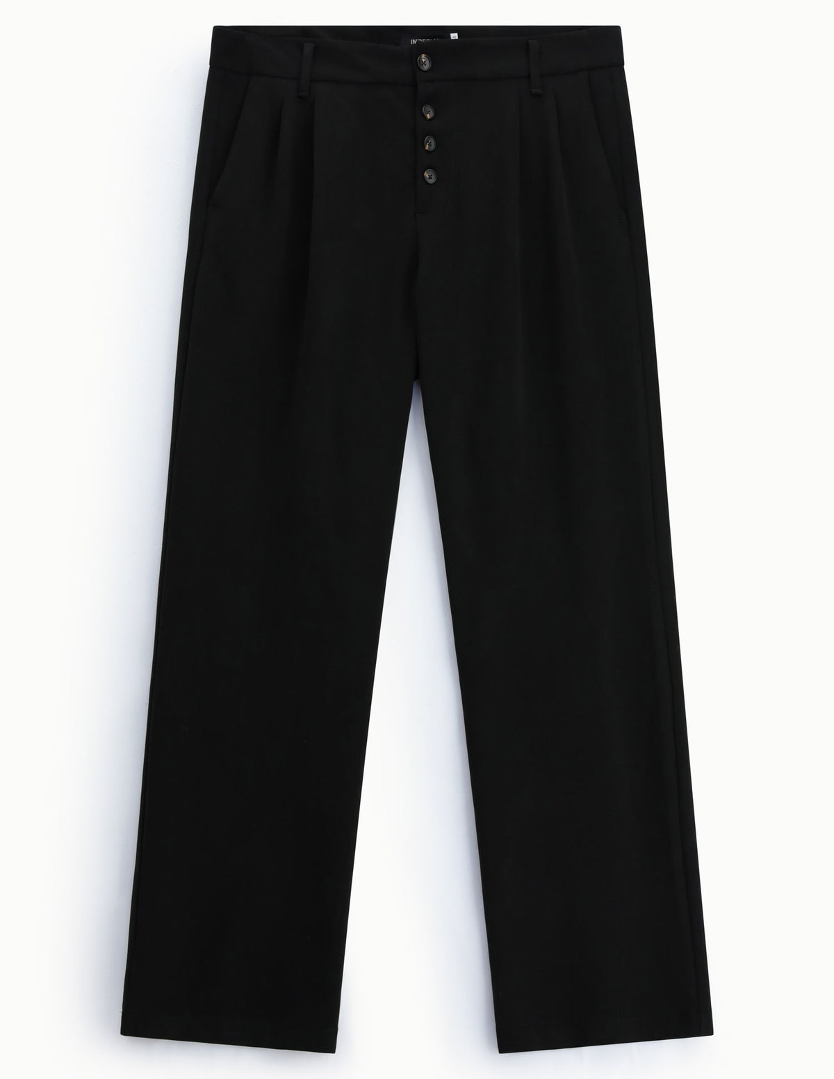 Pantalon droit à pinces et braguette boutonnée à plat – Imperial Homme