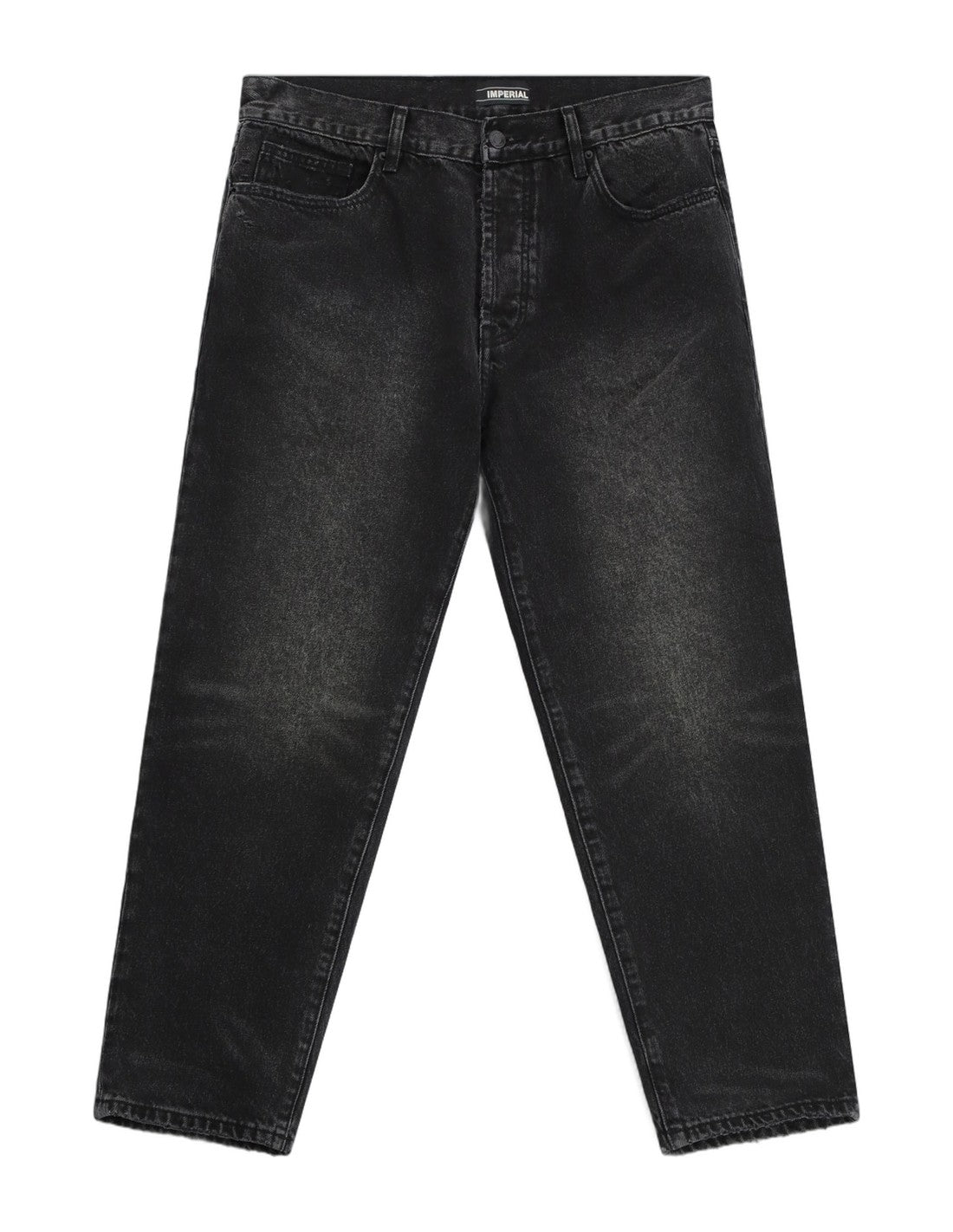 Jean noir délavé coupe fuselée – noir – Imperial Homme