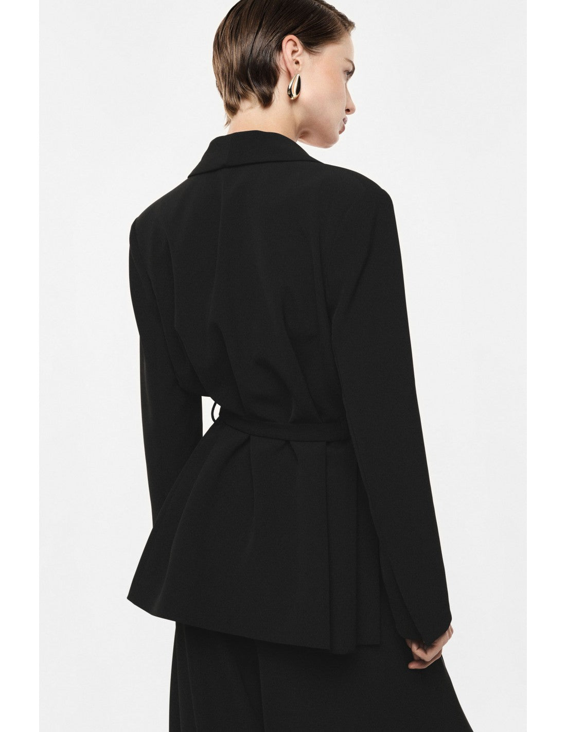 Blazer col châle à ceinture nouée – Imperial Femme
