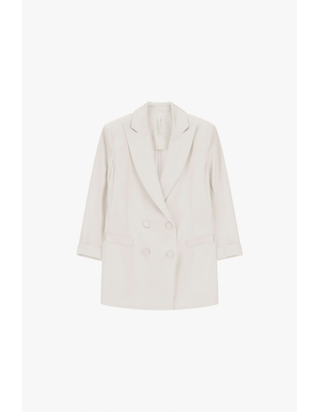 Blazer de smoking manches 3/4 col satin – Imperial Femme