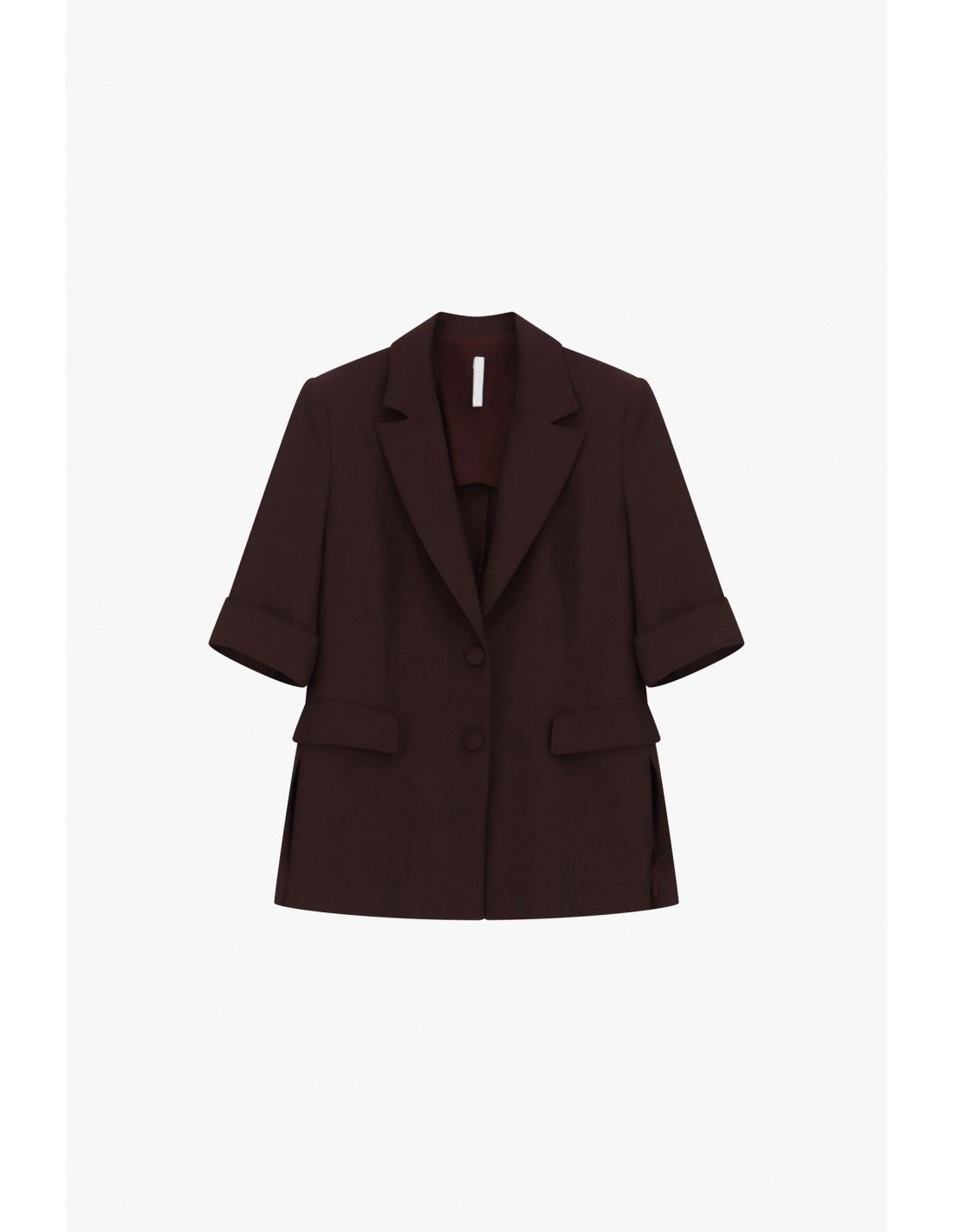 Blazer droit manches courtes col revers crantés – Imperial Femme