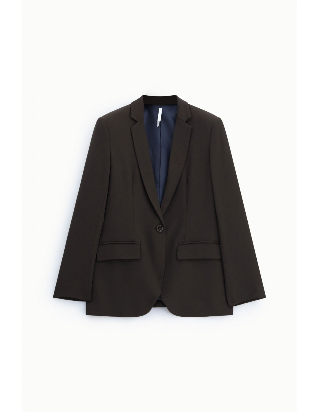 Blazer droit un bouton en crêpe stretch – Imperial Femme