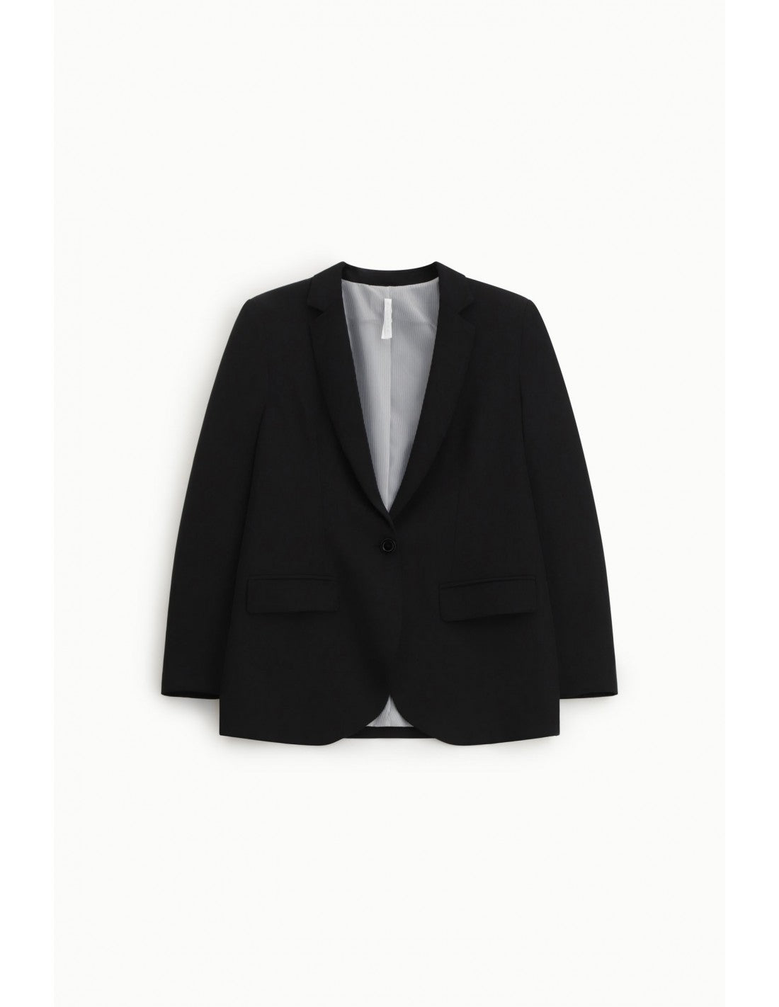 Blazer droit un bouton en crêpe stretch – Imperial Femme