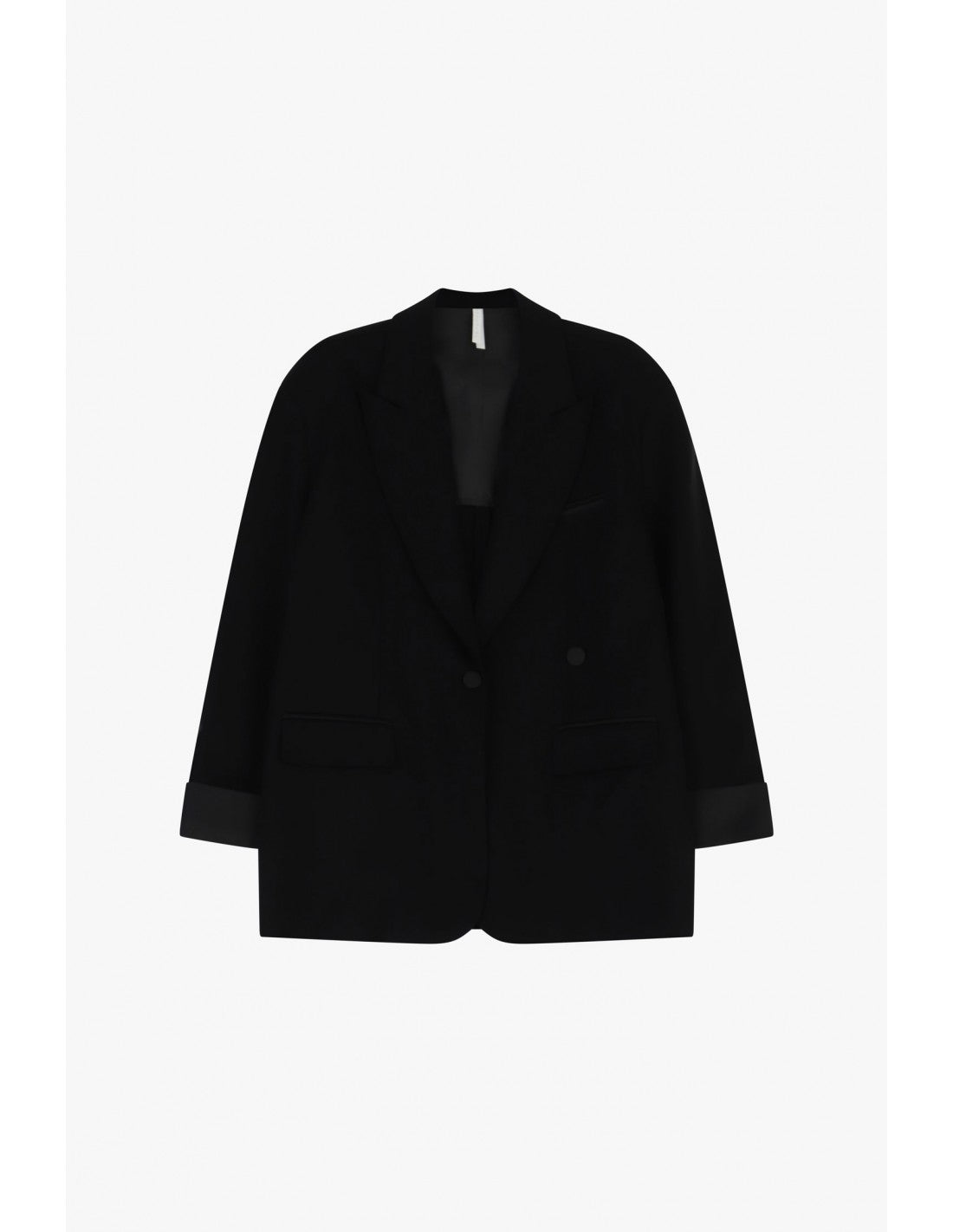 Blazer oversize à finitions smoking en jersey – Imperial Femme