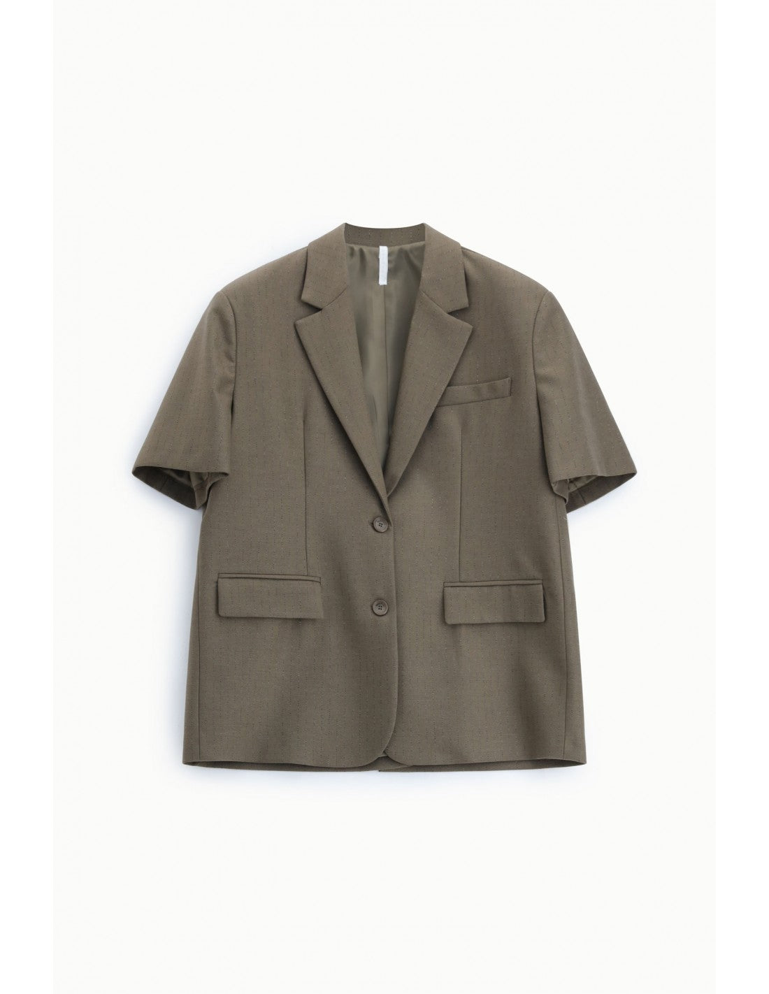 Blazer oversize manches courtes rayé lurex – Imperial Femme