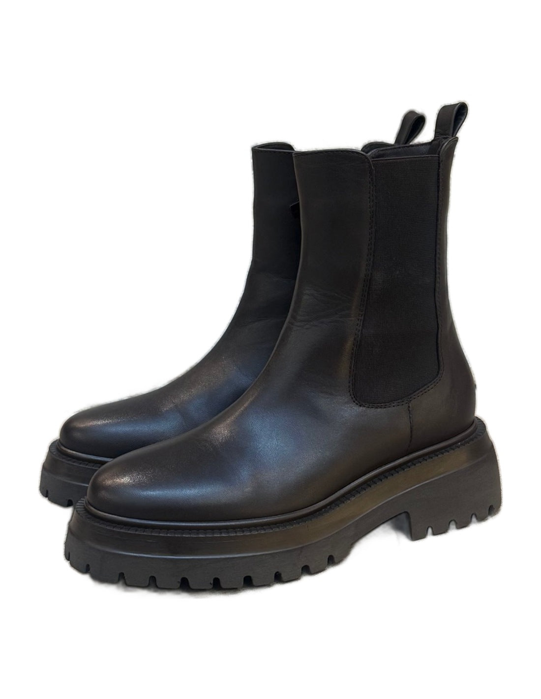 Paire de boots chelsea en cuir Imperial, soufflets élastiqués
