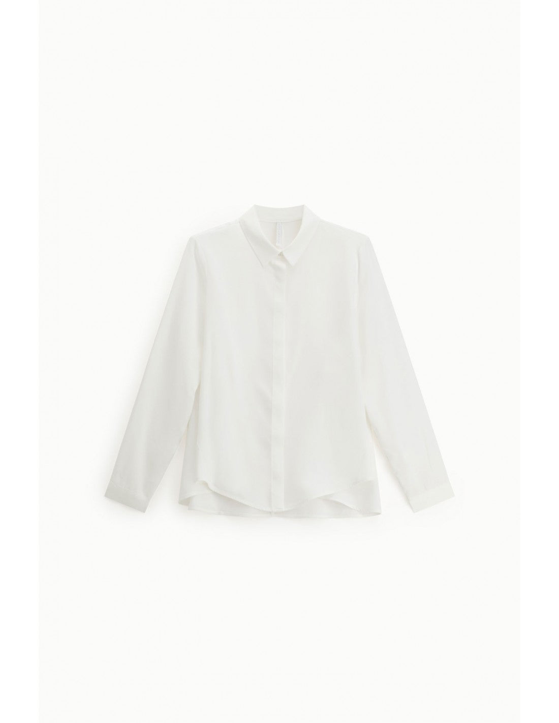 Chemise droite forme trapèze ourlet asymétrique – Imperial Femme