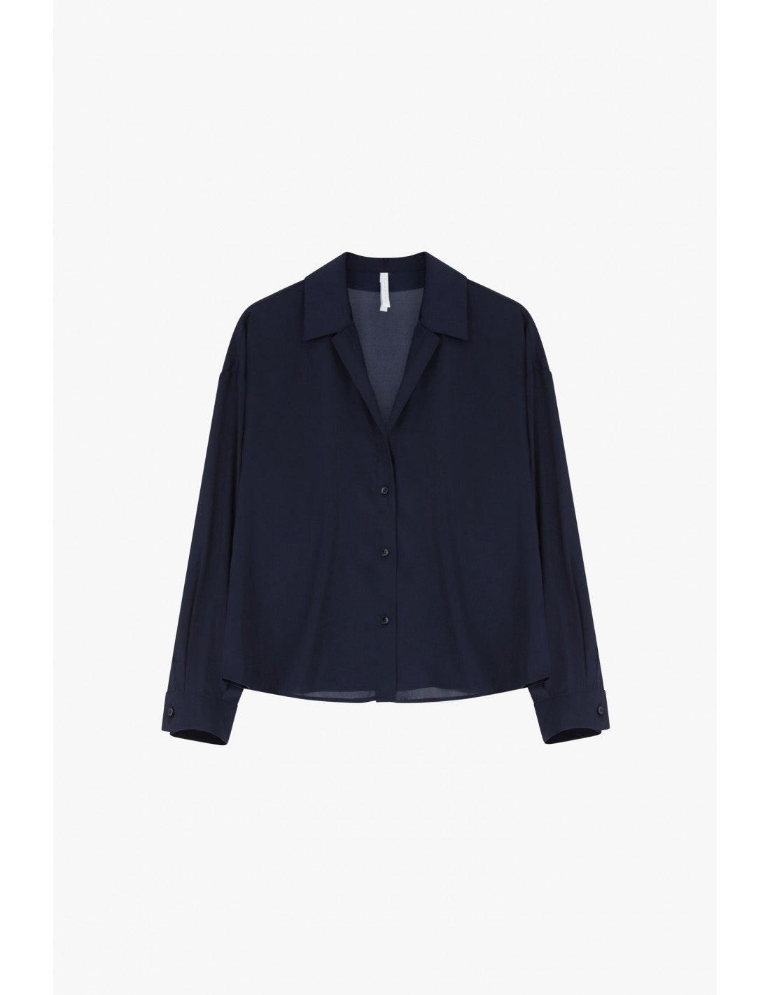 Chemisier oversize manches longues en crêpe satin – Imperial Femme