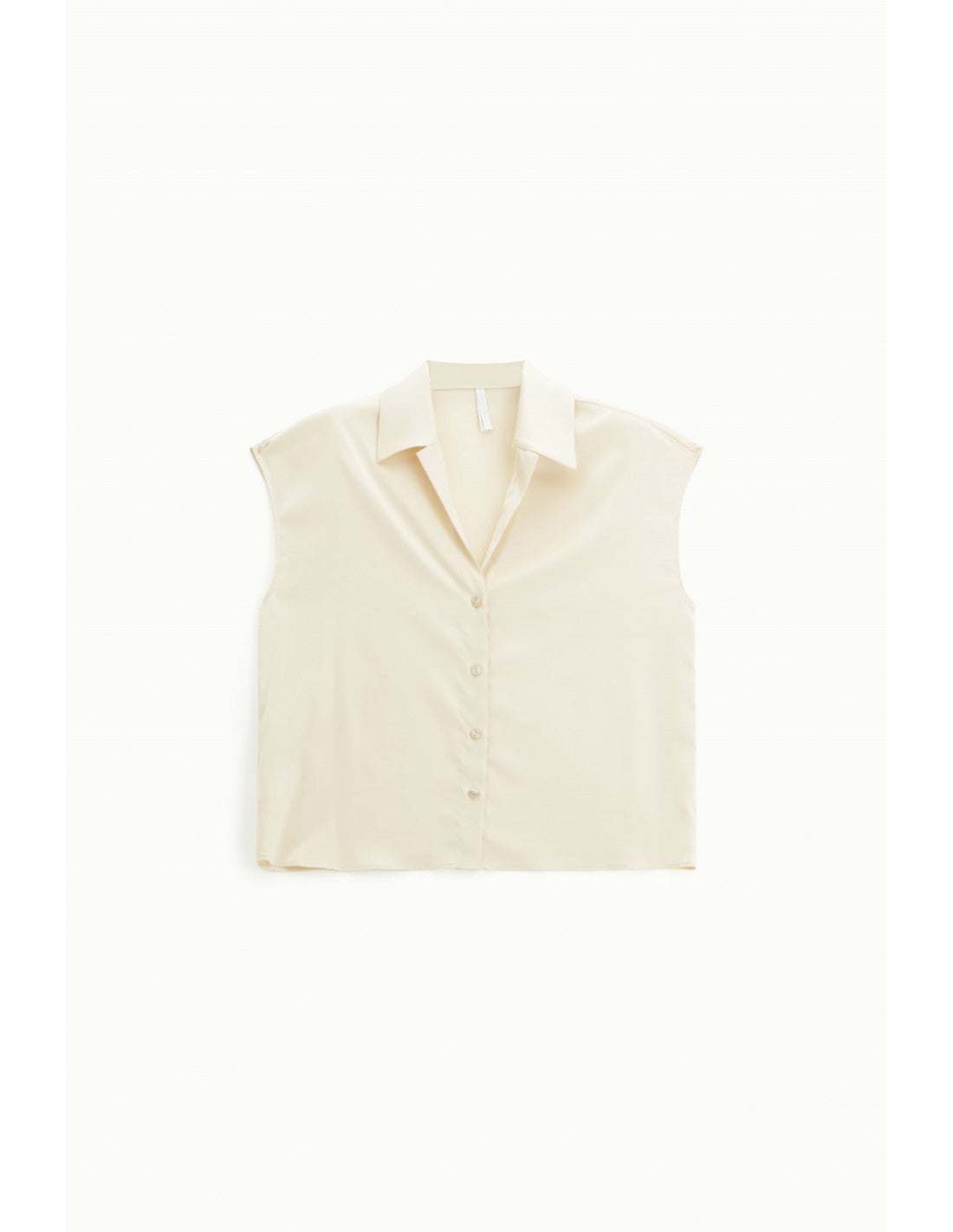 Chemisier sans manches en crêpe satin – Imperial Femme