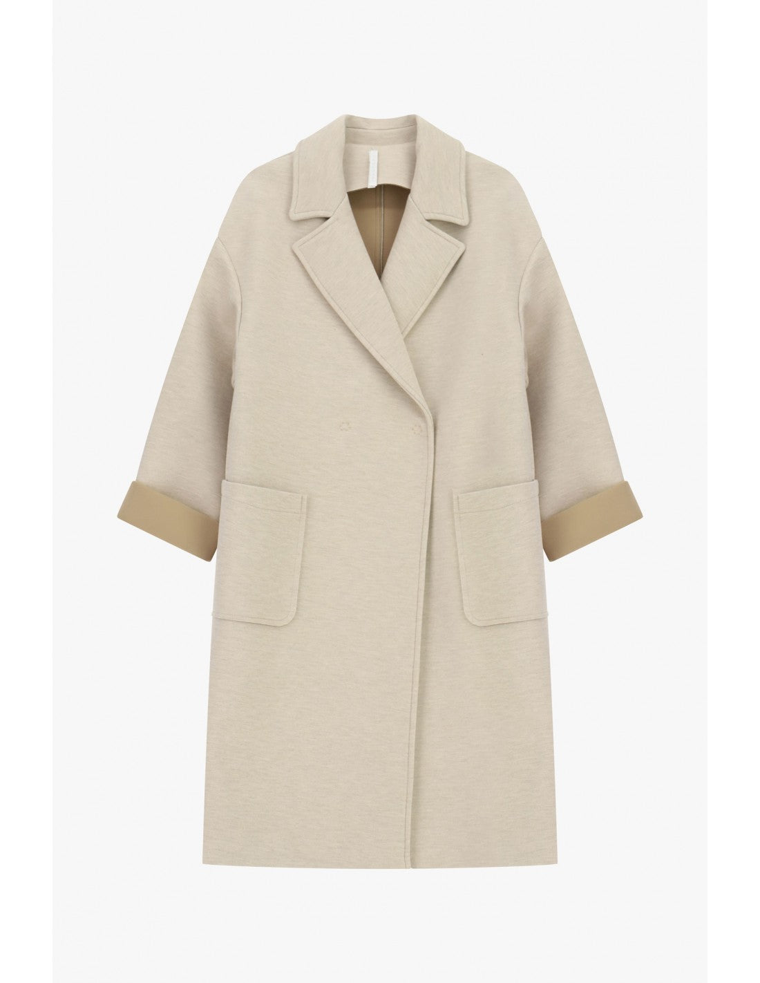 Manteau mi-long oversize en néoprène – Imperial Femme
