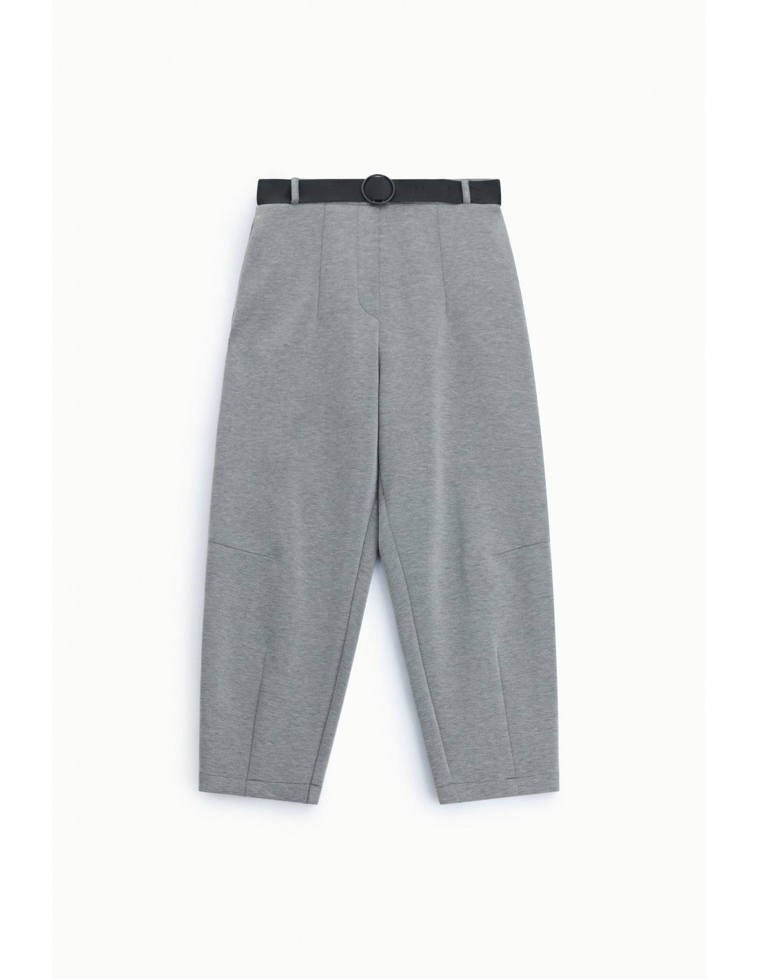 Pantalon balloon ceinturé en point de Milan – Imperial Femme