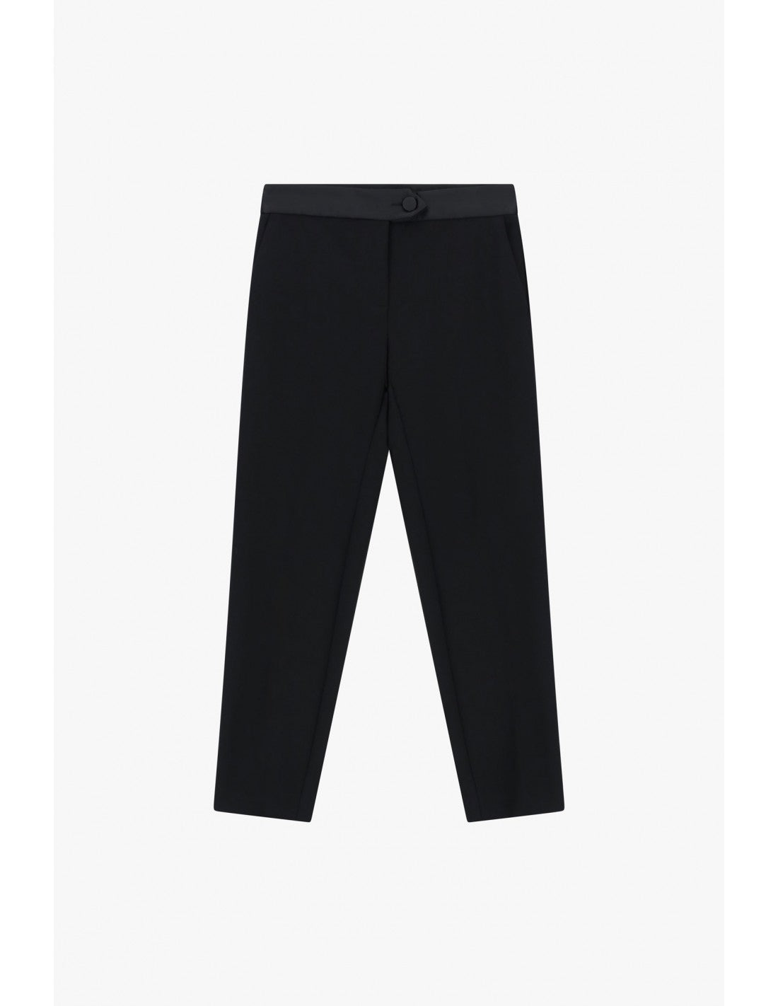 Pantalon de smoking cigarette finition satin – Imperial Femme