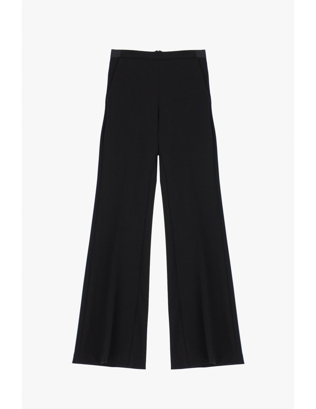 Pantalon de smoking flare finition satin – Imperial Femme