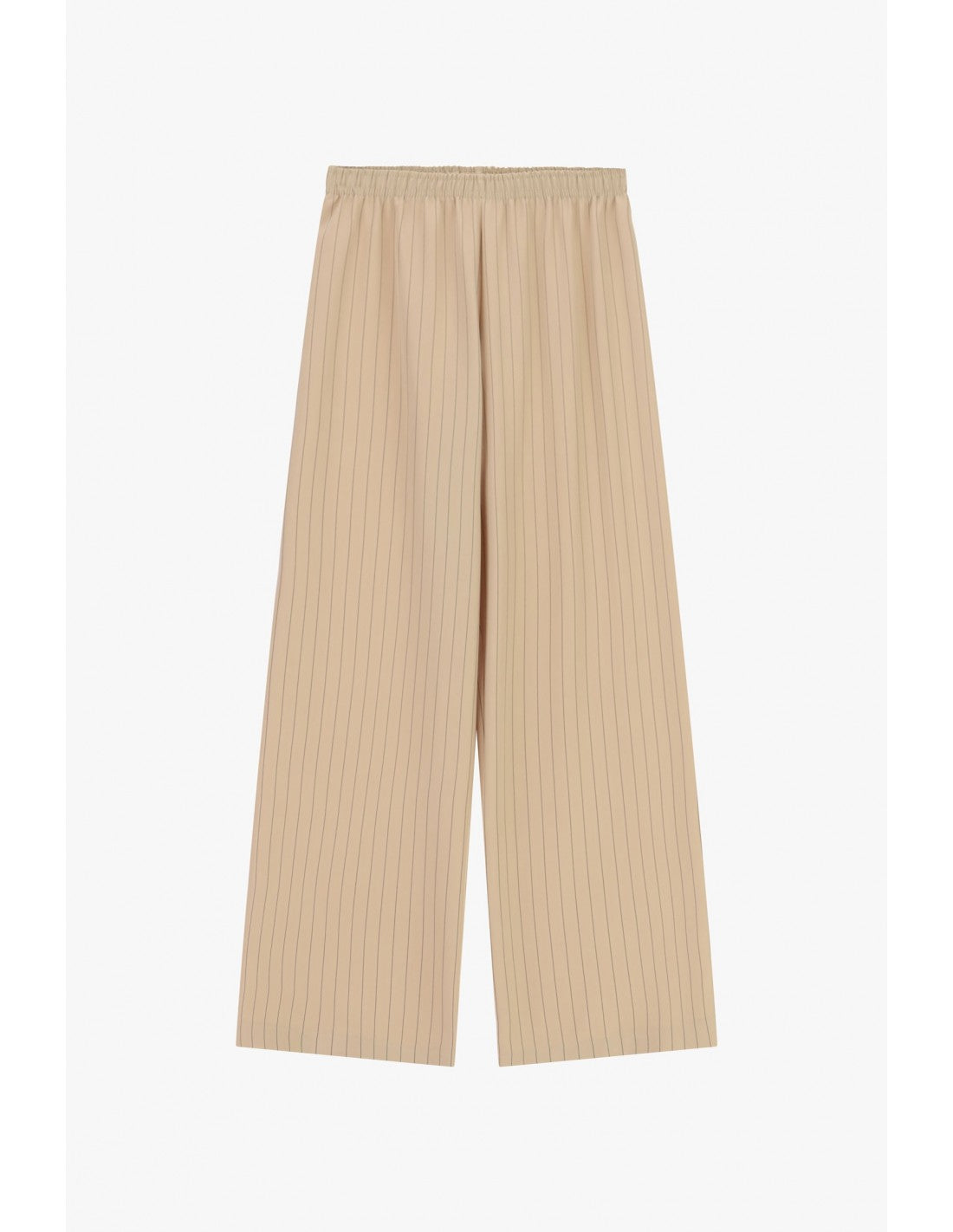 Pantalon palazzo rayé en crêpe – Imperial Femme