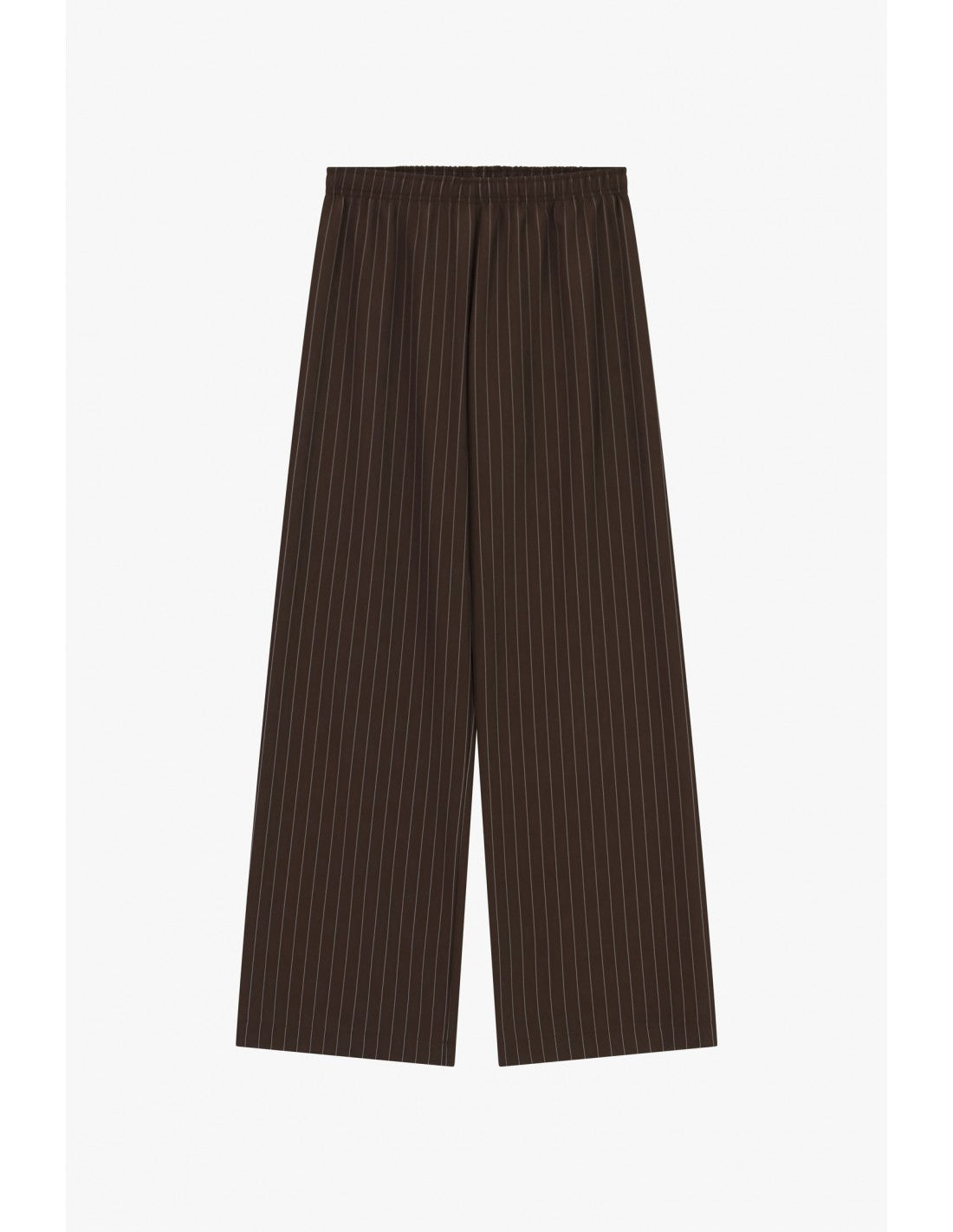 Pantalon palazzo rayé en crêpe – Imperial Femme