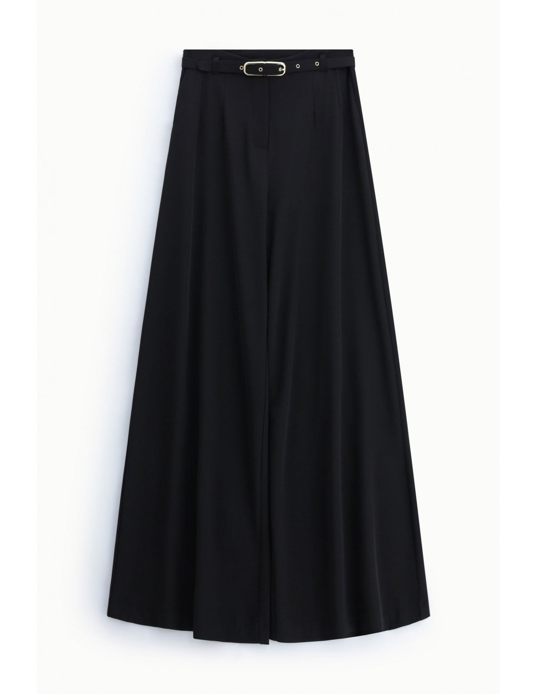 Pantalon palazzo taille haute ceinture métallique – Imperial Femme