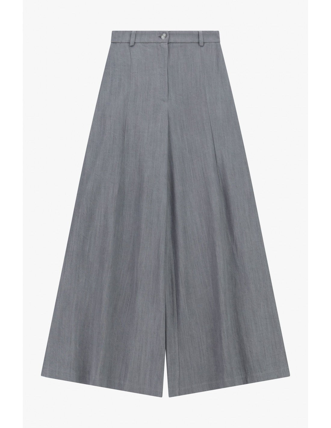 Pantalon palazzo taille haute façon denim – Imperial Femme