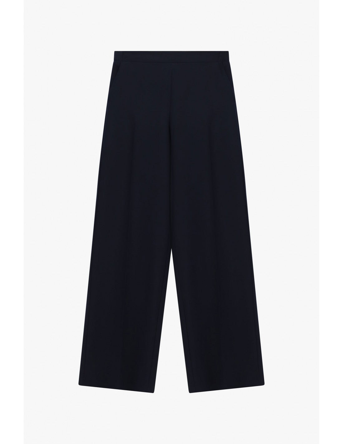 Pantalon palazzo taille montée en drap sergé – Imperial Femme