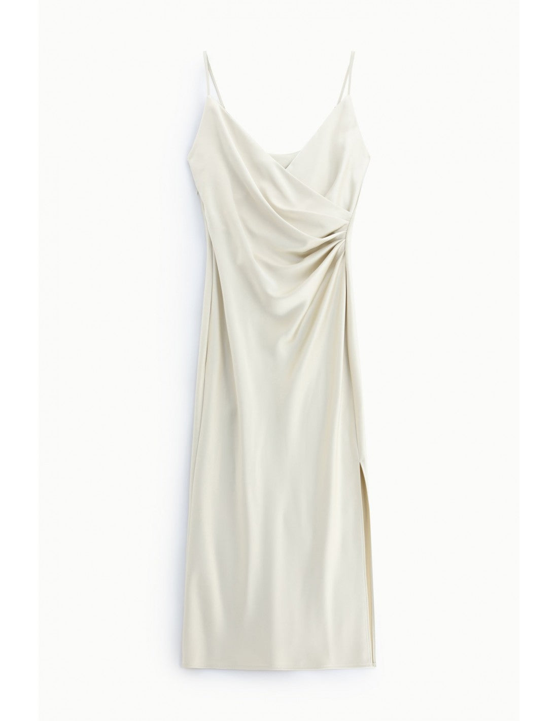 Robe de soirée fourreau drapée en crêpe satin – Imperial Femme
