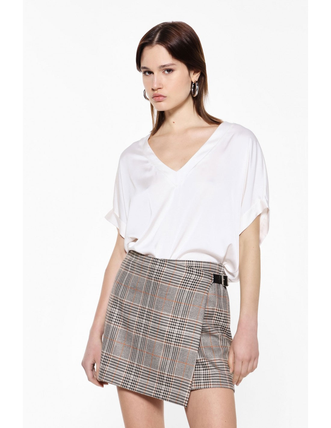 T-shirt oversize crêpe satin – Imperial Femme