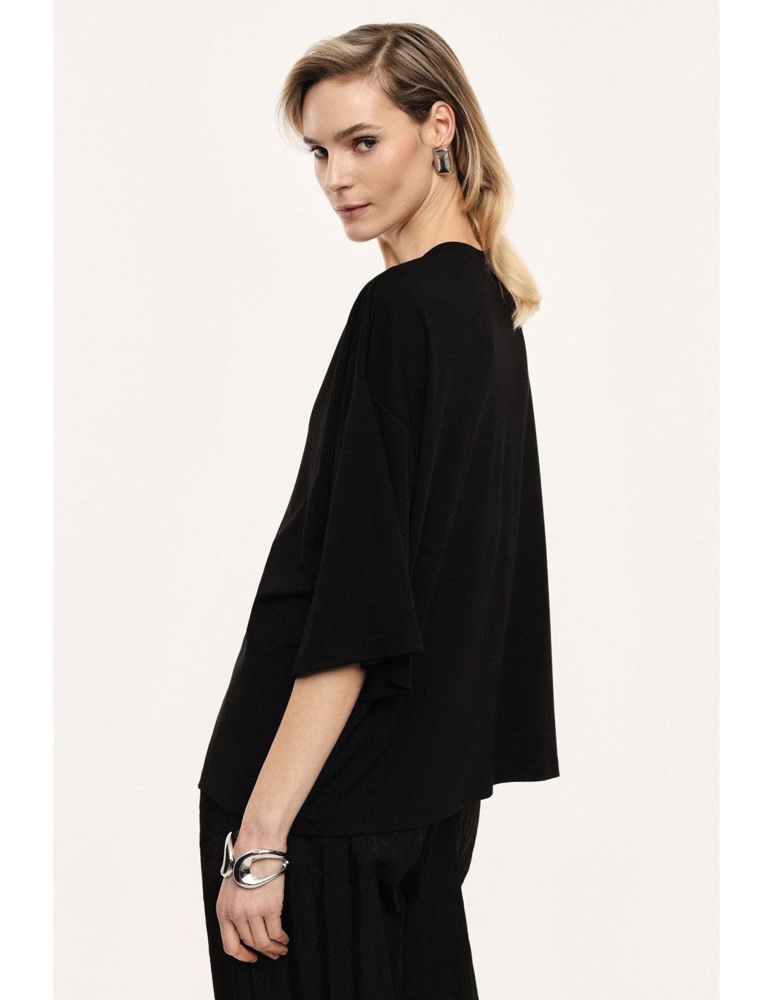 Top ample manches chauve-souris col V – Imperial Femme