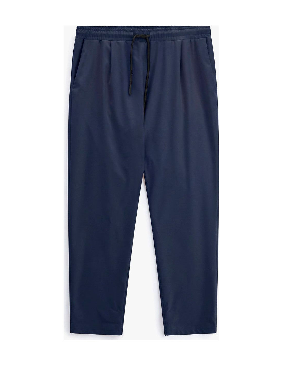 Pantalon de ville coupe jogging, bleu marine, à plat