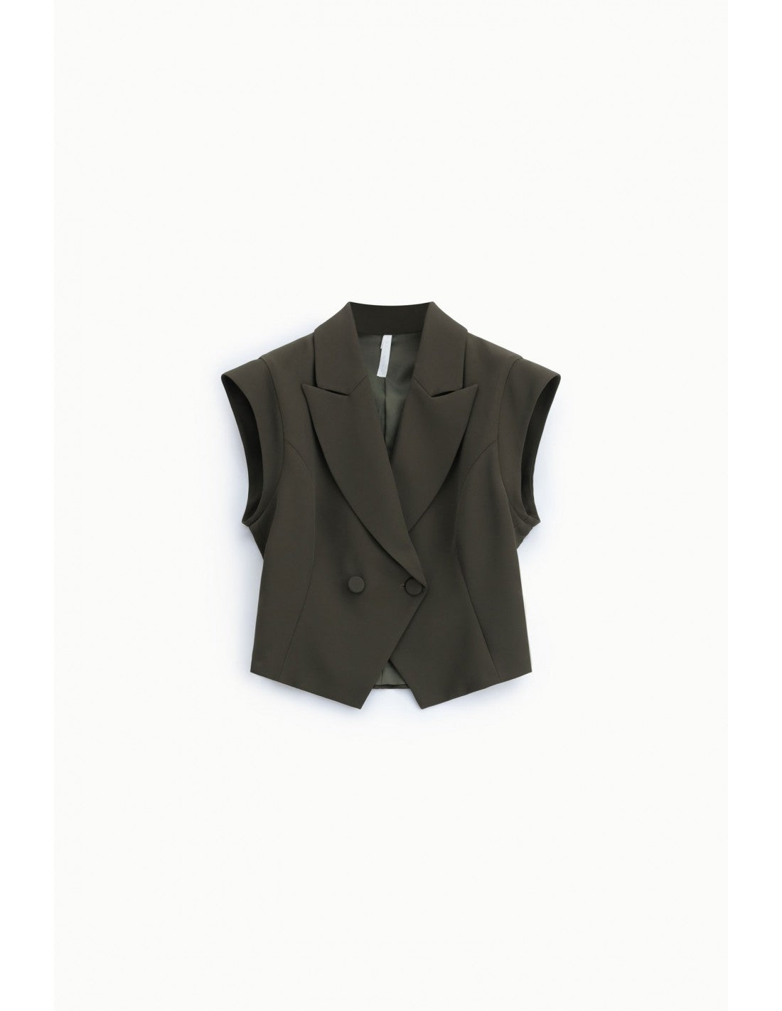 Veste sans manches col revers croisée – Imperial Femme