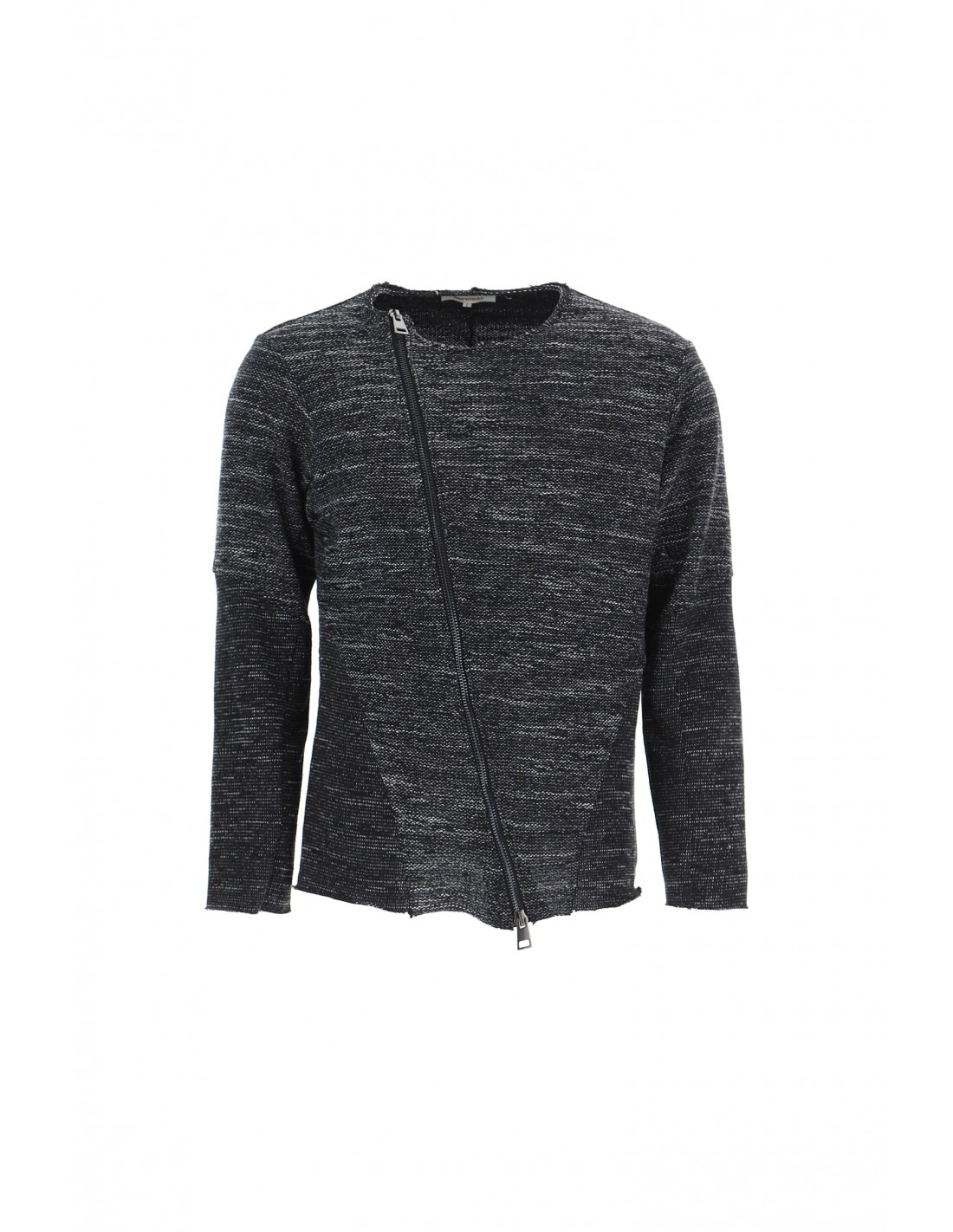  CARDIGAN  IMPERIAL HOMME  DESTRUCTURE AVEC ZIP  ASYMETRIQUE 