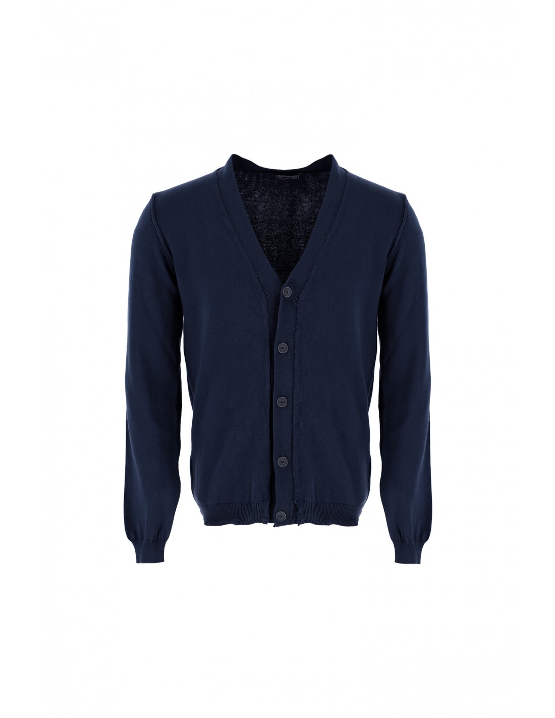  CARDIGAN  A BOUTONS  IMPERIAL HOMME  EN COTON COLORIS NAVY