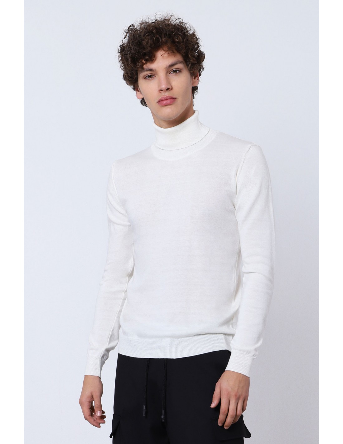 PULL IMPERIAL HOMME COL ROULE EN LAINE ET COTON COLORIS ...