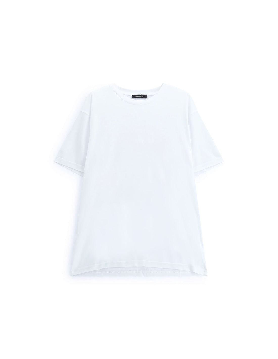 T-shirt col rond coupe regular à plat – blanc – Imperial Homme