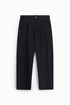 Pantalon droit ample en denim brut à plat – Bleu denim – Imperial Homme
