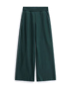 Pantalon large à passepoil contrasté à plat – vert foncé – Imperial Femme