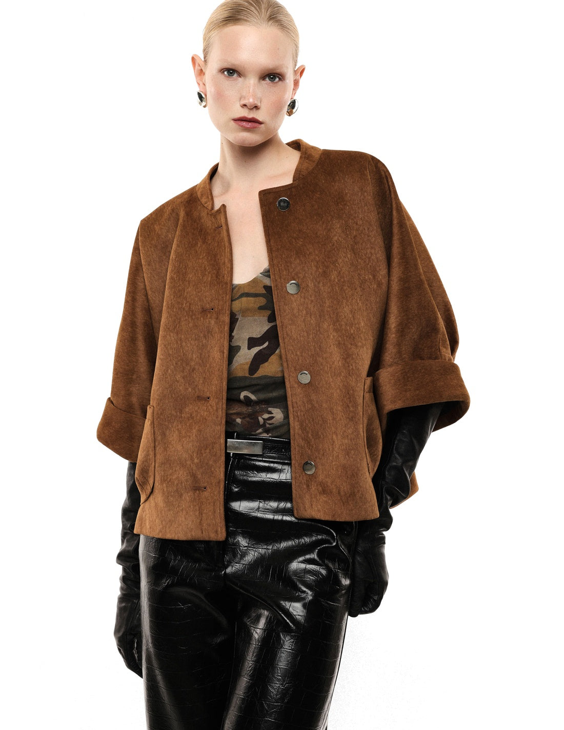 Veste portée, face – tabac – Imperial Femme
