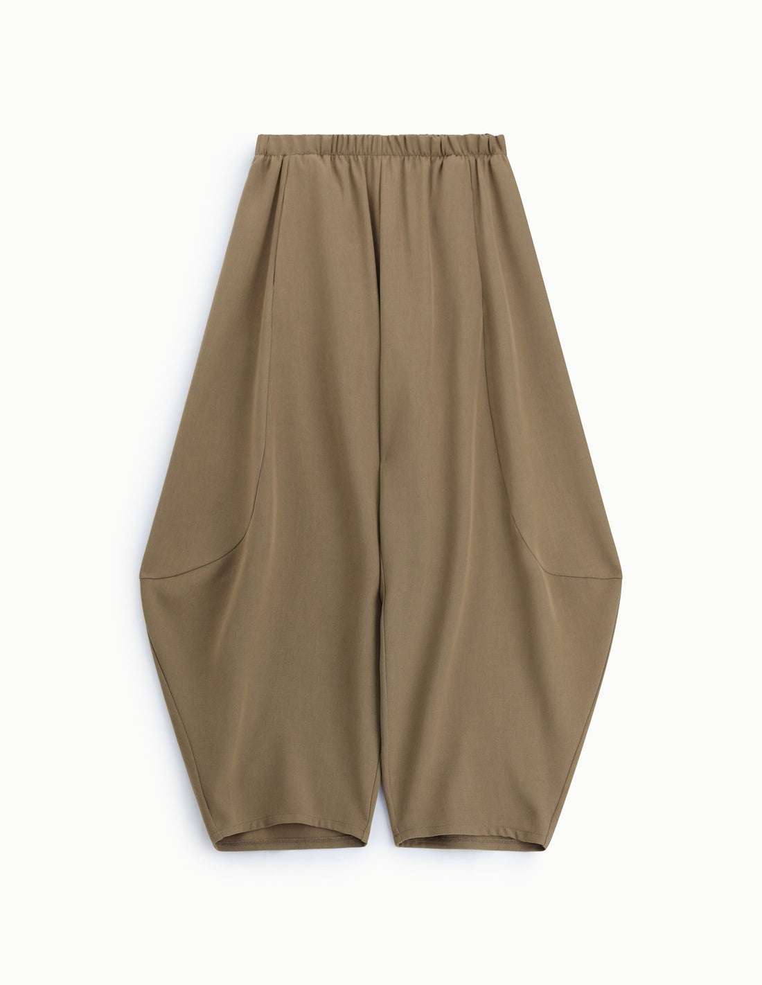 Pantalon barrel fluide, à plat
