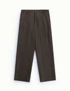 Pantalon regular à poches latérales en laine mélangée Imperial Homme, à plat