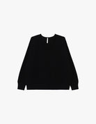 Pull col V ample en maille fine, à plat