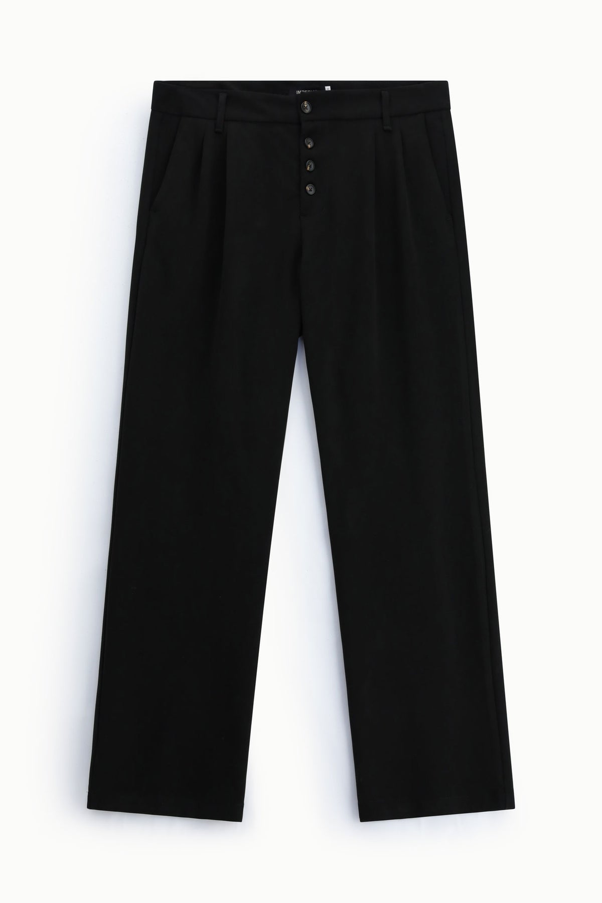 Pantalon droit à pinces et braguette boutonnée à plat – Imperial Homme