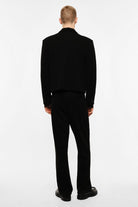 Pantalon droit à pinces et braguette boutonnée porté, vue de dos – Imperial Homme