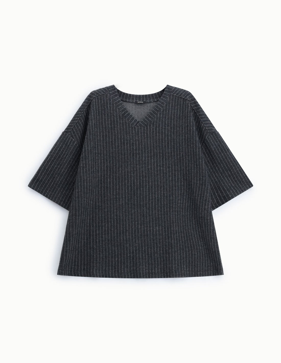T-shirt rayé ample col V Imperial Homme, à plat