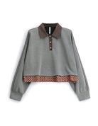 Sweat en maille fluide à plat – gris foncé – Imperial Femme