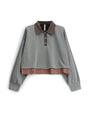 Sweat en maille fluide à plat – gris foncé – Imperial Femme