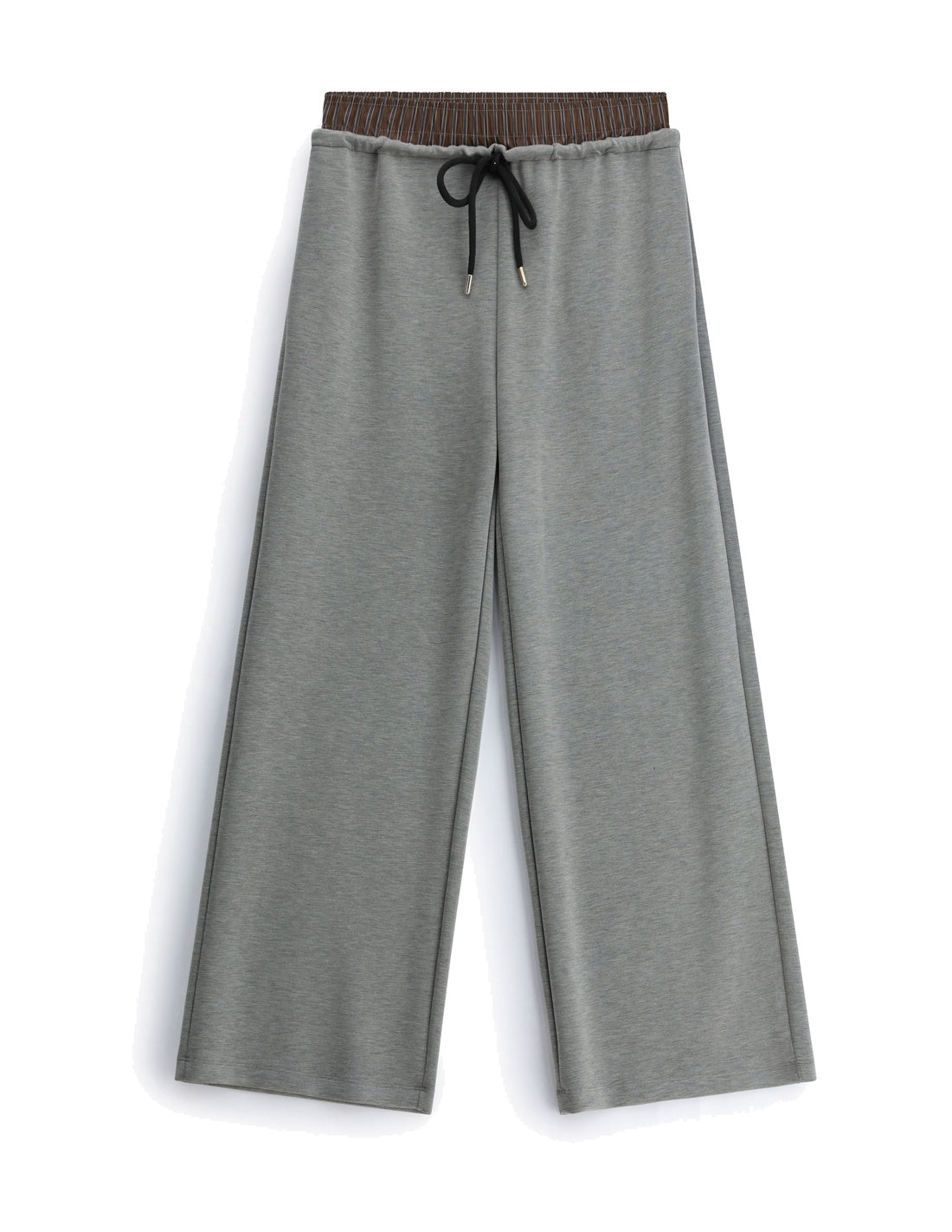 Pantalon en maille fluide à plat – gris foncé – Imperial Femme
