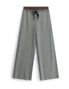 Pantalon en maille fluide à plat – gris foncé – Imperial Femme