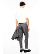 Pantalon stretch porté, dos – gris anthracite – Imperial Homme