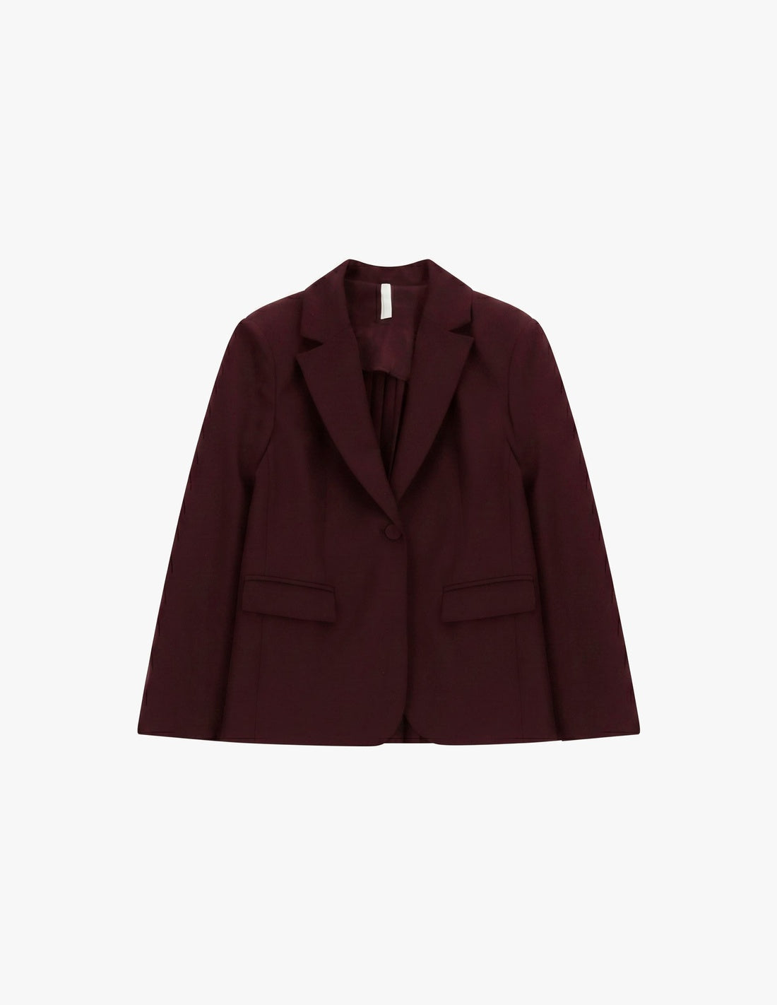 Blazer dos plissé à chaîne, à plat – coloris bordeaux, épuisé