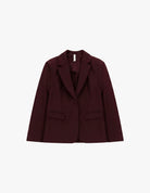 Blazer dos plissé à chaîne, à plat – coloris bordeaux, épuisé