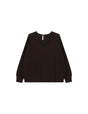 Pull col V ample en maille fine, à plat