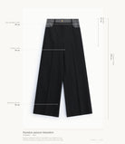 Cartographie des mesures du pantalon Imperial : taille 38 cm, montant 30 cm, cuisse 26 cm, ouverture 29 cm, longueur 109 cm all-groups