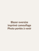 Blazer oversize imprimé camouflage – photo portée à venir – Imperial Femme